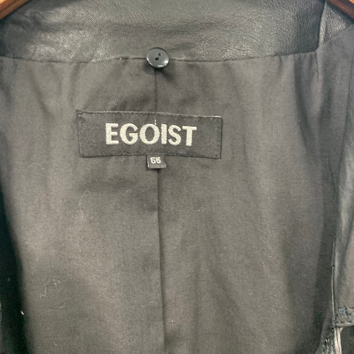 에고이스트 블랙 양가죽 레더 자켓 상품이미지6