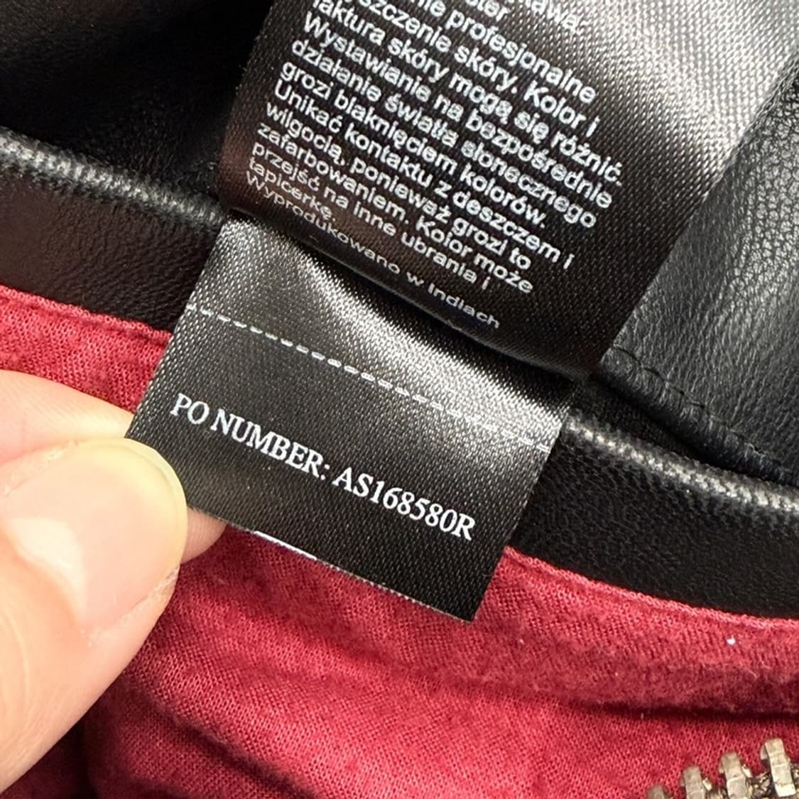 ALLSAINTS 100% 램스킨 레더 자켓 L 상품이미지7