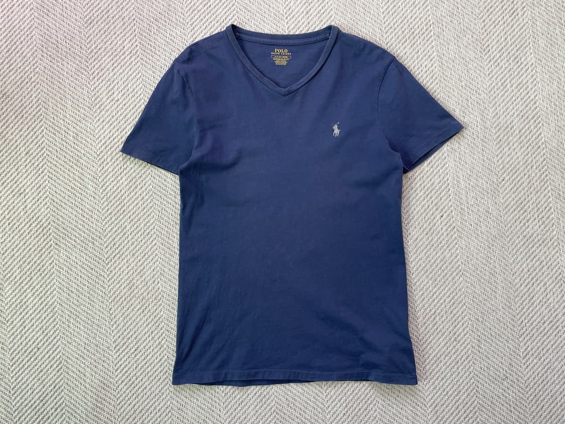 폴로 랄프로렌 네이비 코튼 반팔티셔츠  상품이미지1