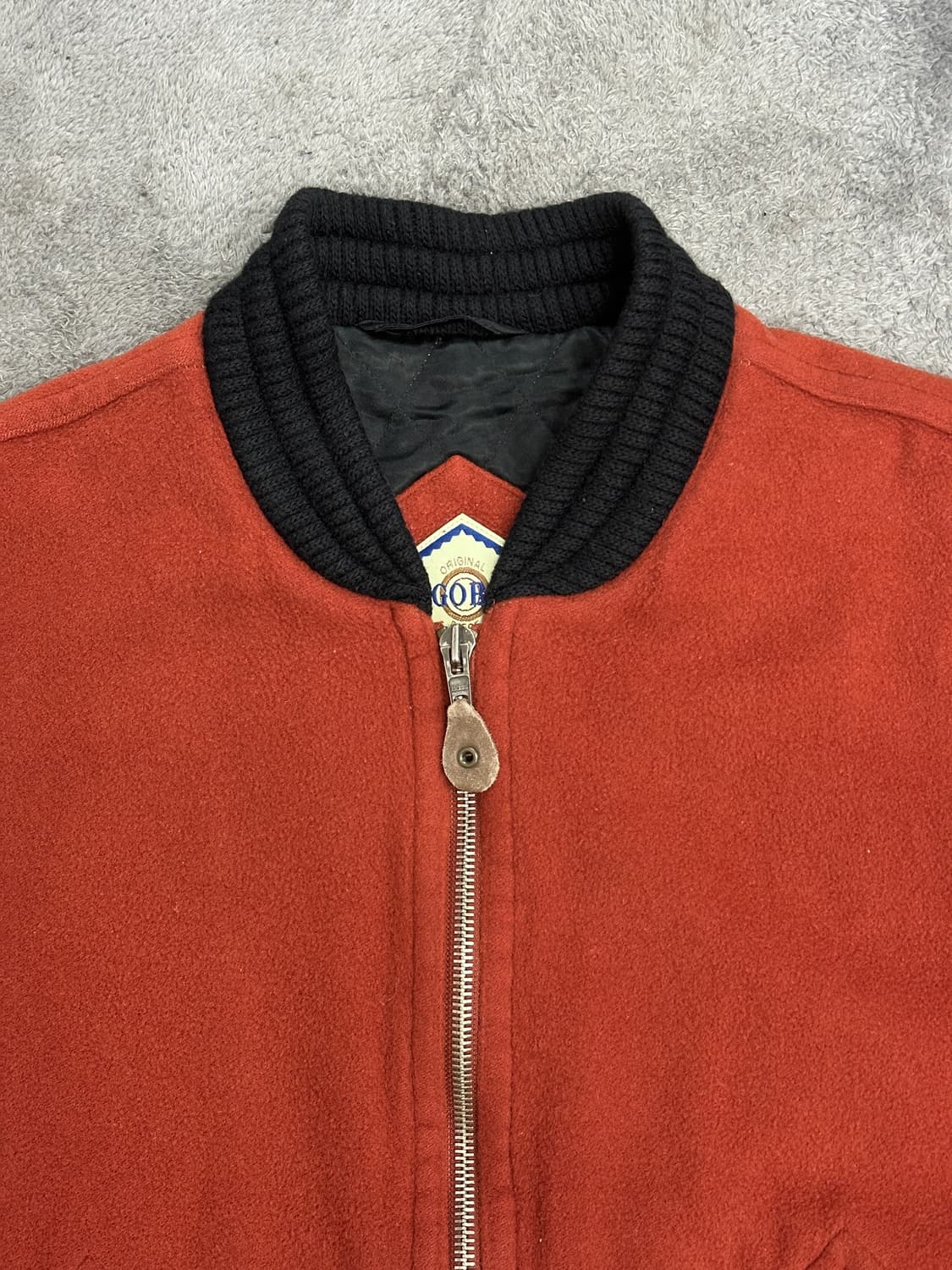 90s 휴고보스 오렌지 캐시미어 봄버 자켓 L 상품이미지4