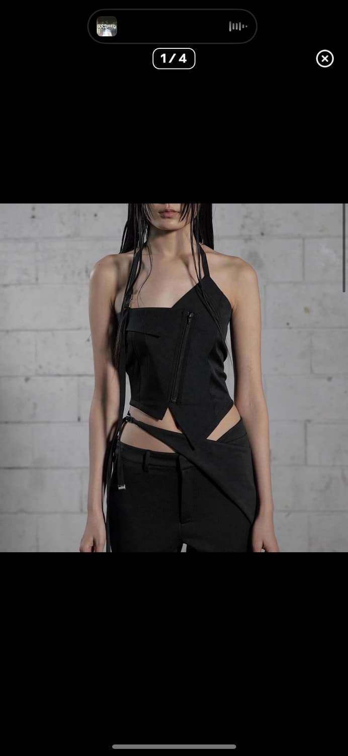 보헤미안서울 언발란스 홀터 vest 상품이미지1