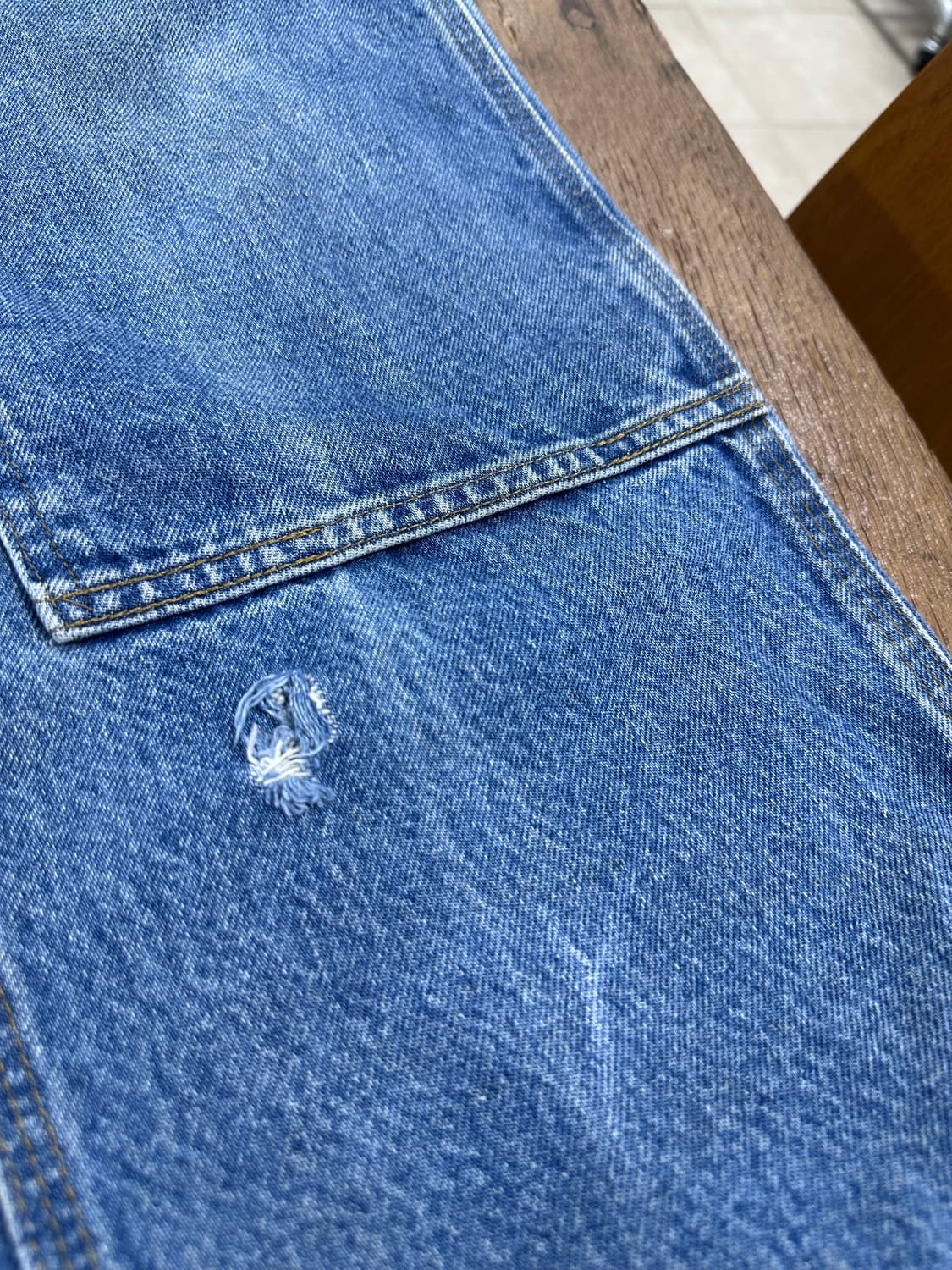 칼하트 데님 더블니 팬츠 mexico 34x30 상품이미지4