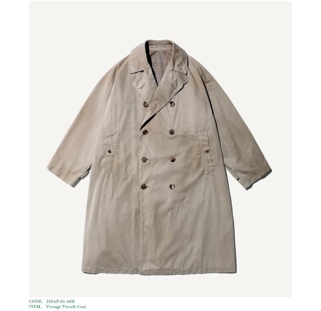 [1] 아프레쎄 25ss 빈티지 트렌치 코트  상품이미지1