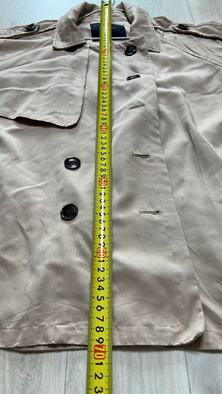 베이지 반팔 트렌치 코트 상품이미지5