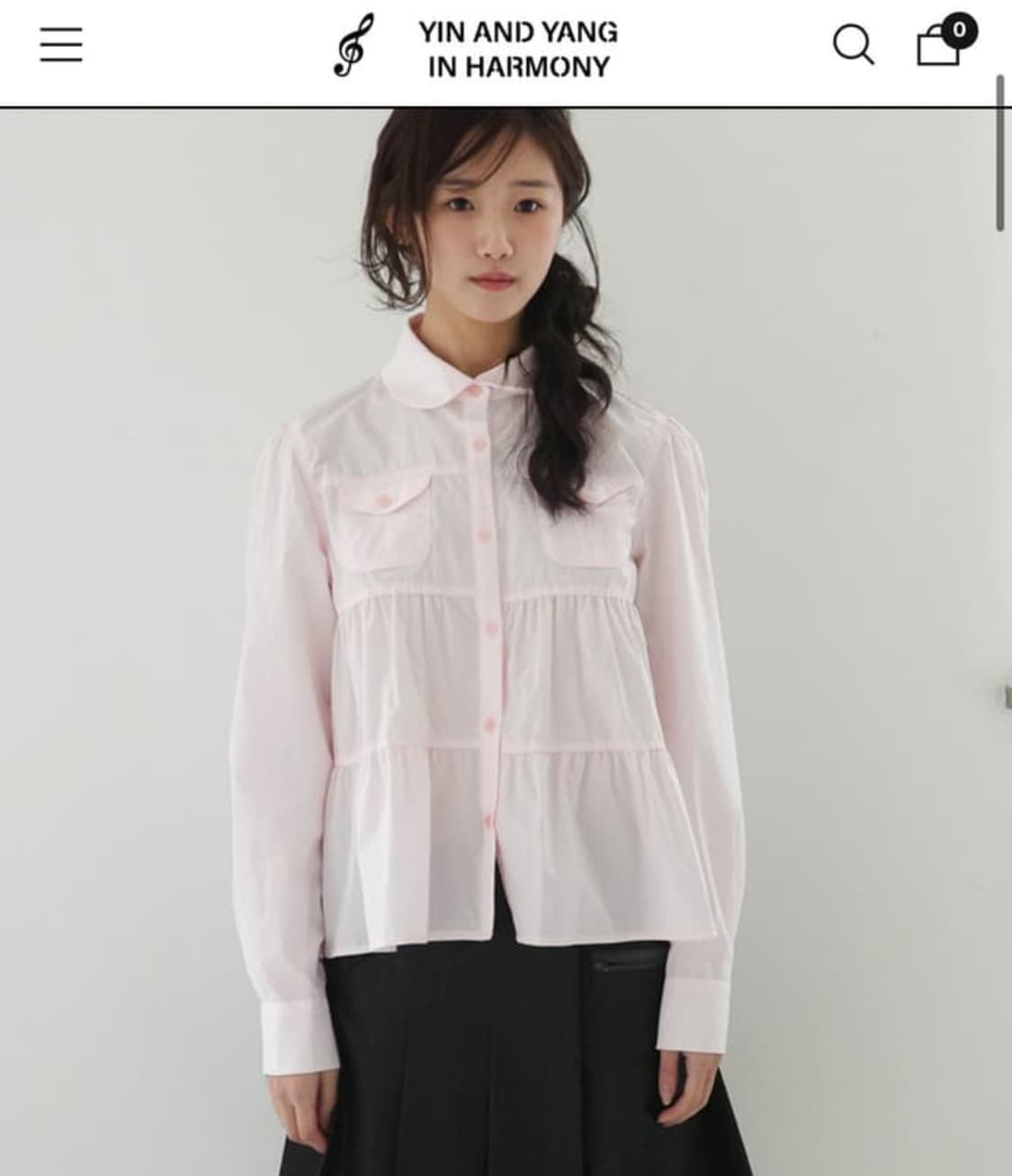인앤양인하모니 humming blouse rosy pink  상품이미지2