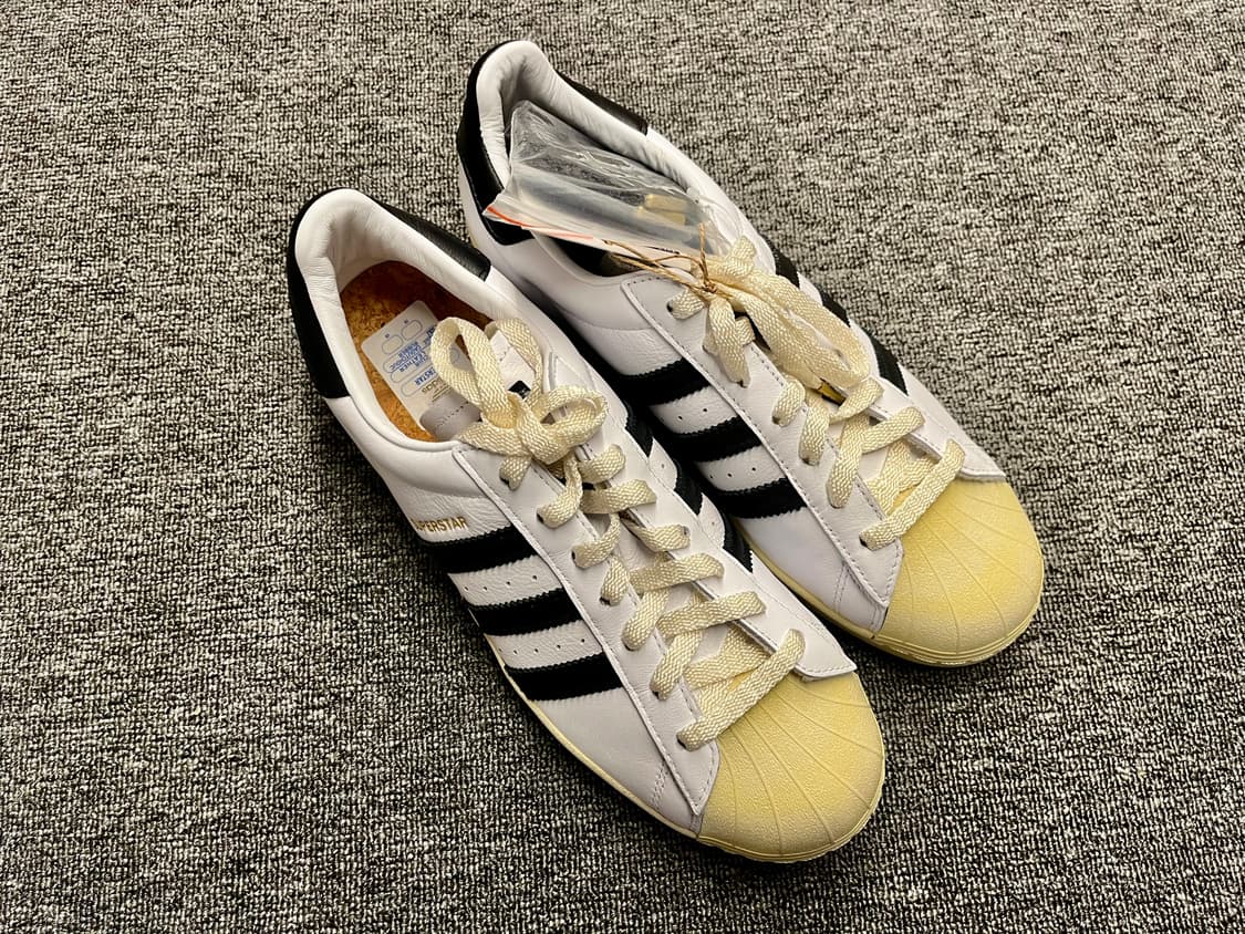 [280] 아디다스 슈퍼스타 프리미엄 화이트블랙 새제품 상품이미지3