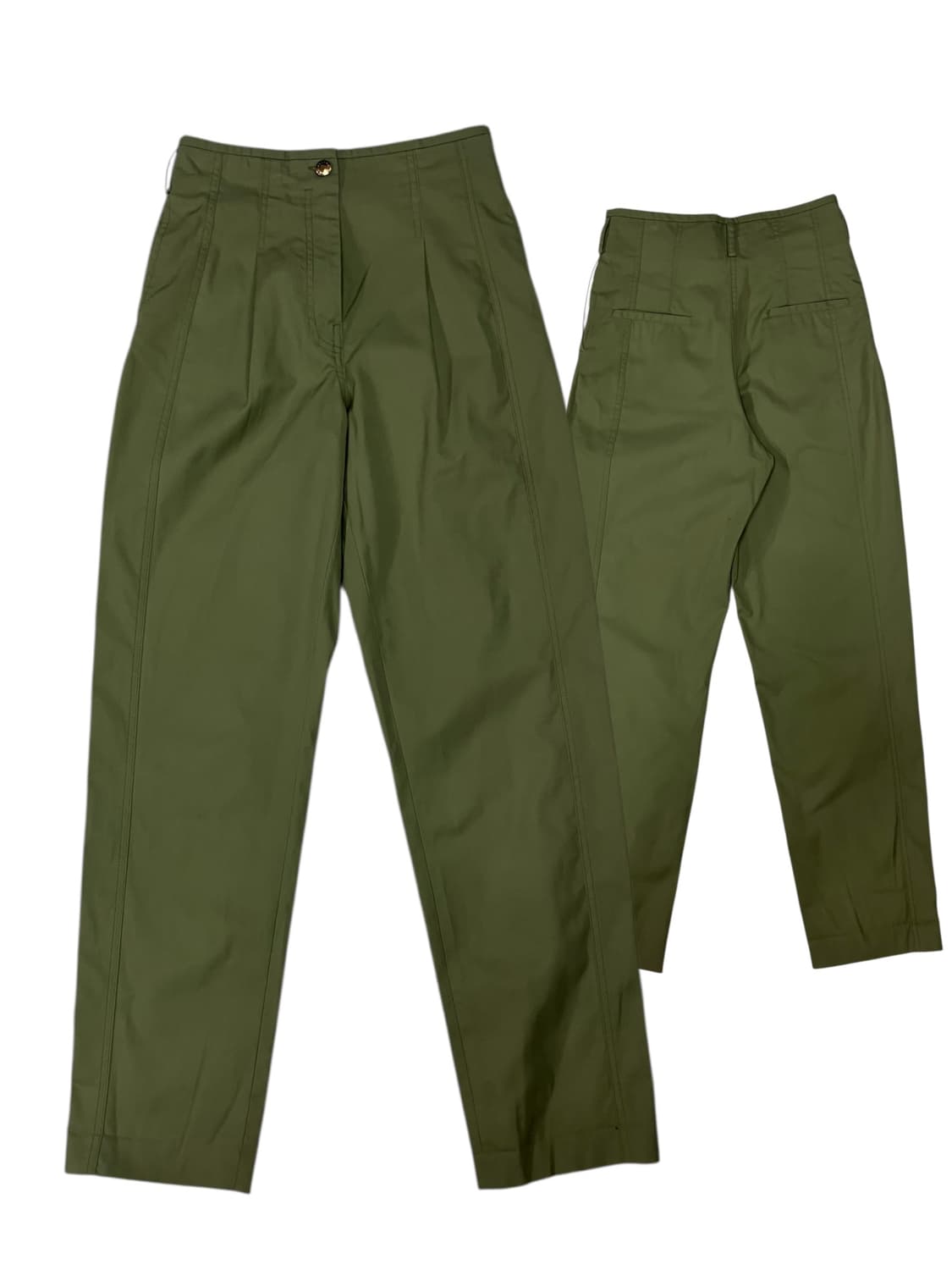 산드로 카키 스티치 팬츠 38 상품이미지2