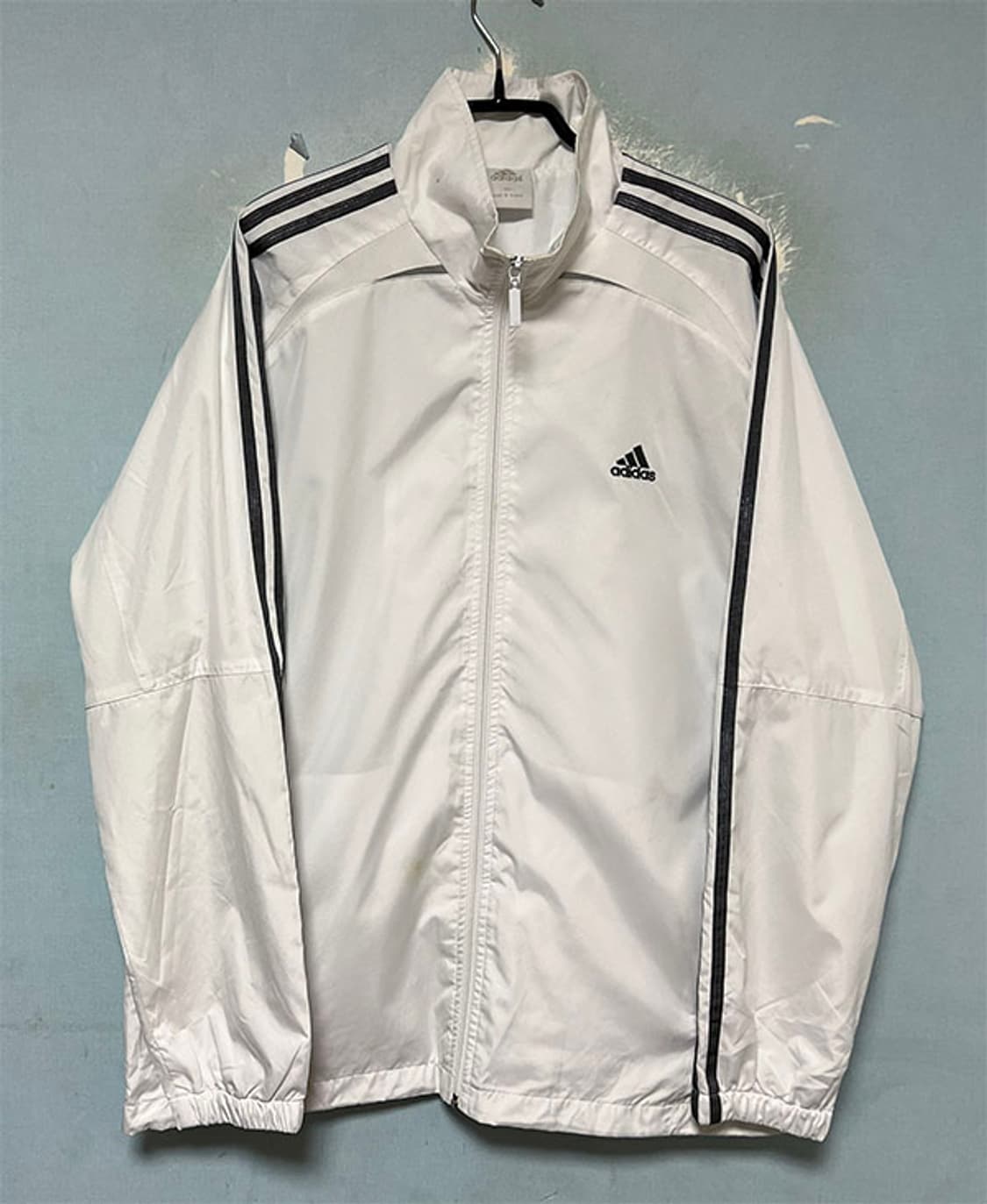 아디다스 화이트 삼선 바람막이 춘추 XL 105 상품이미지1