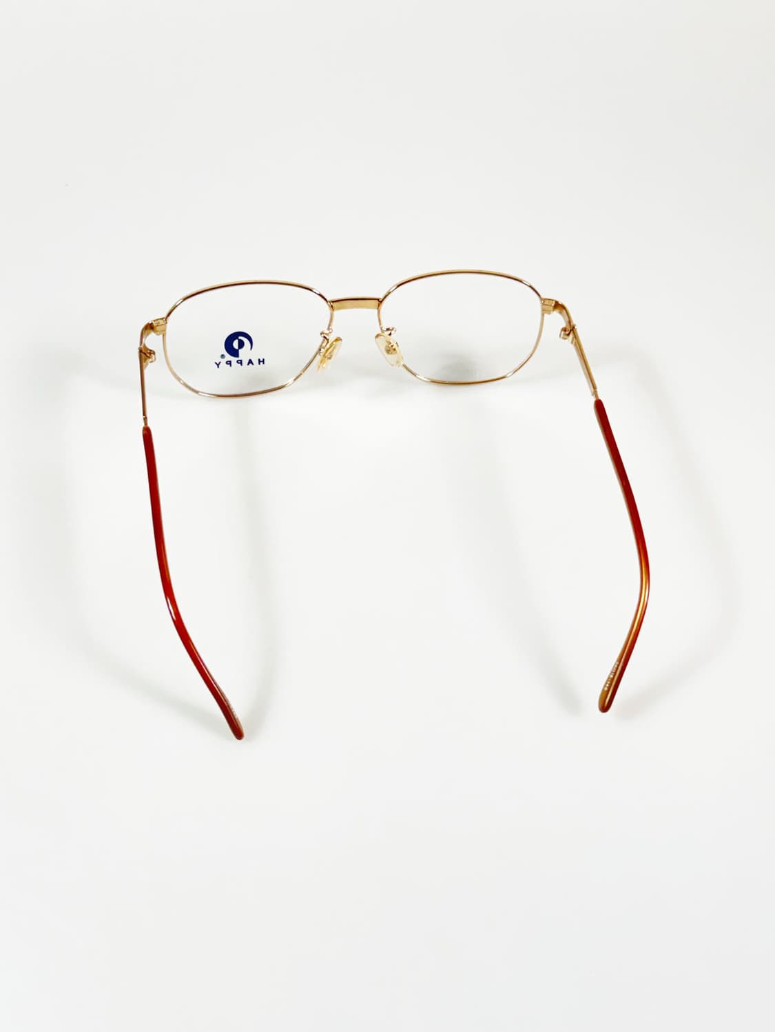 90s HAPPY 골드 슬림 스퀘어 메탈 빈티지 안경 상품이미지5