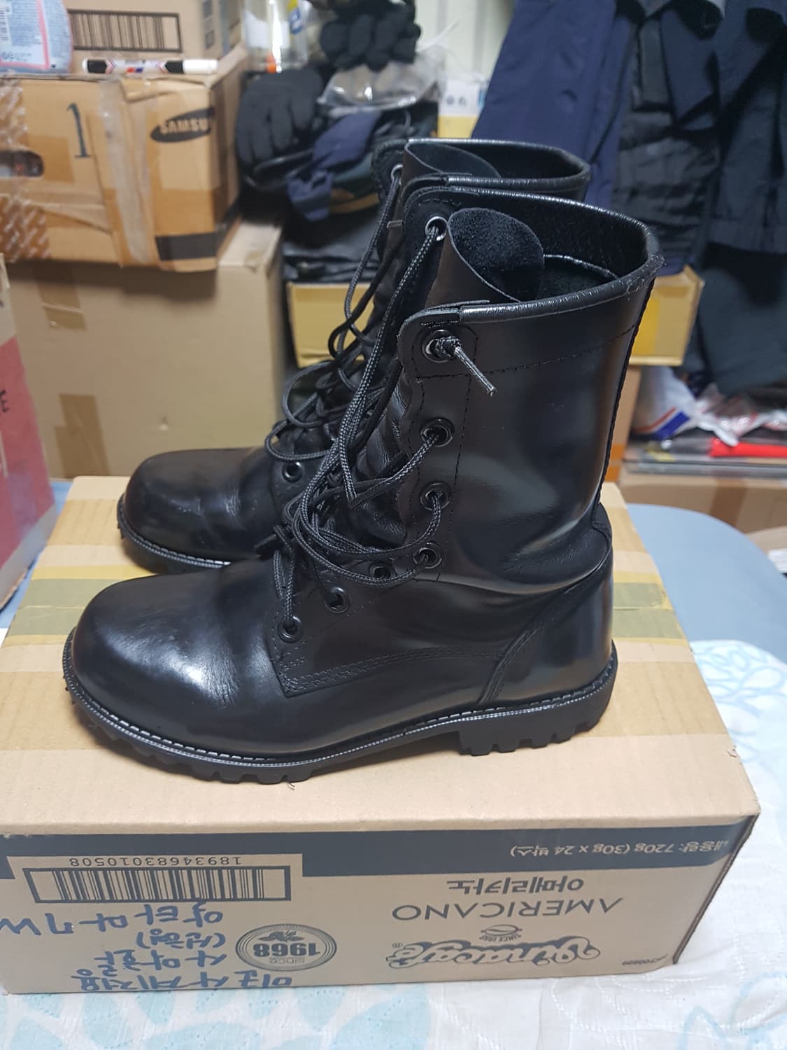 한국군 사출식 군화 전투화 255 EE 판매 상품이미지2