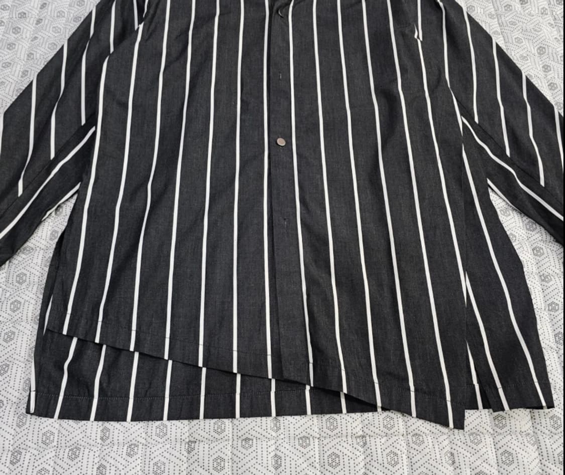 한섬 시스템 SYSTEM 오버핏 스트라이프 셔츠 100~105 상품이미지4