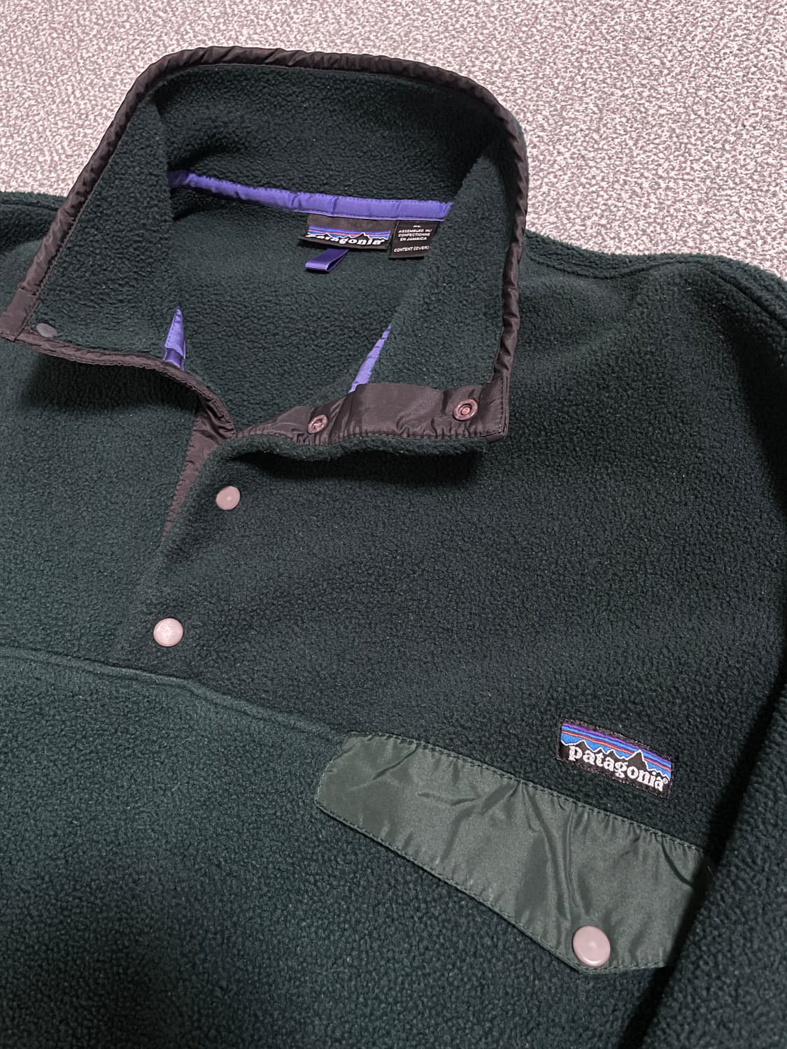 [XL] 90s 파타고니아 신칠라 다크 그린 플리스 풀오버 상품이미지2