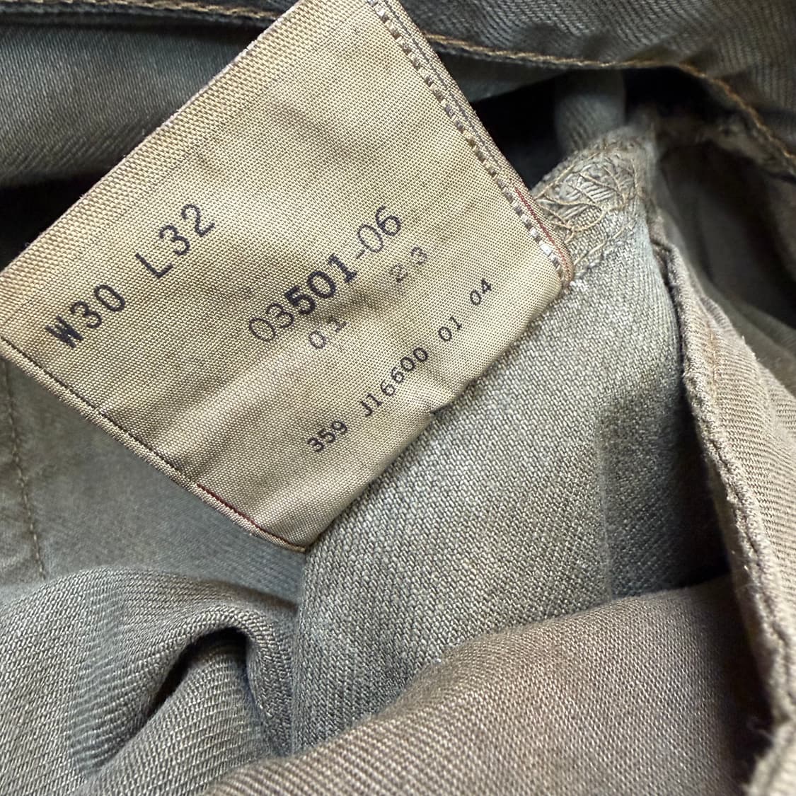 00s levis 리바이스 501 딥그린 스트레이트 데님  상품이미지5