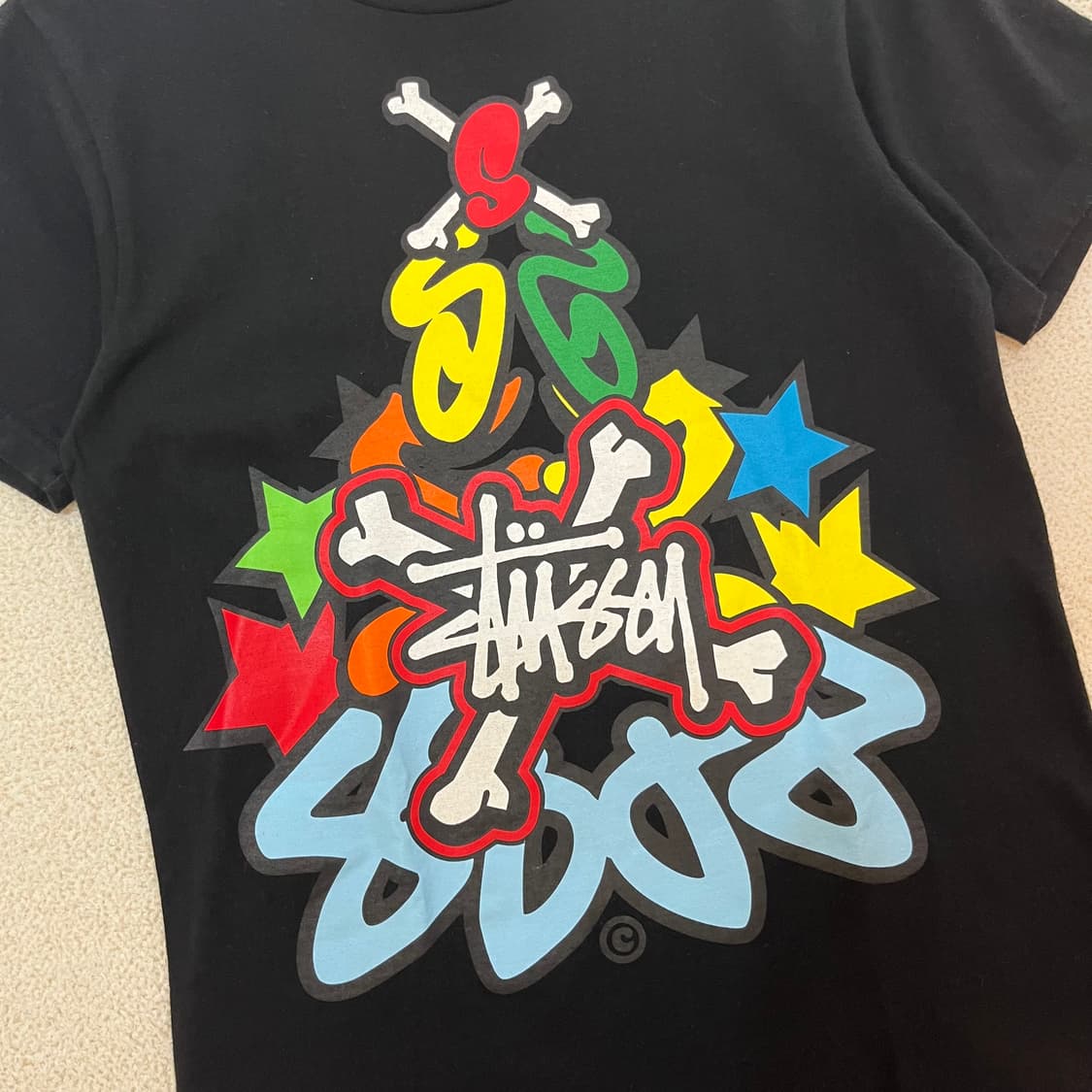 95 스투시 00s 본 멀티 그래픽 반팔 티셔츠 상품이미지2