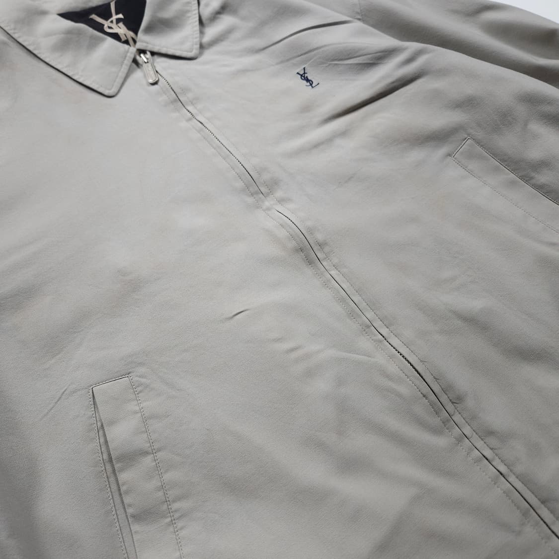 90s 입생로랑 자수로고 아카이브 해링턴 자켓 (XL) 상품이미지4