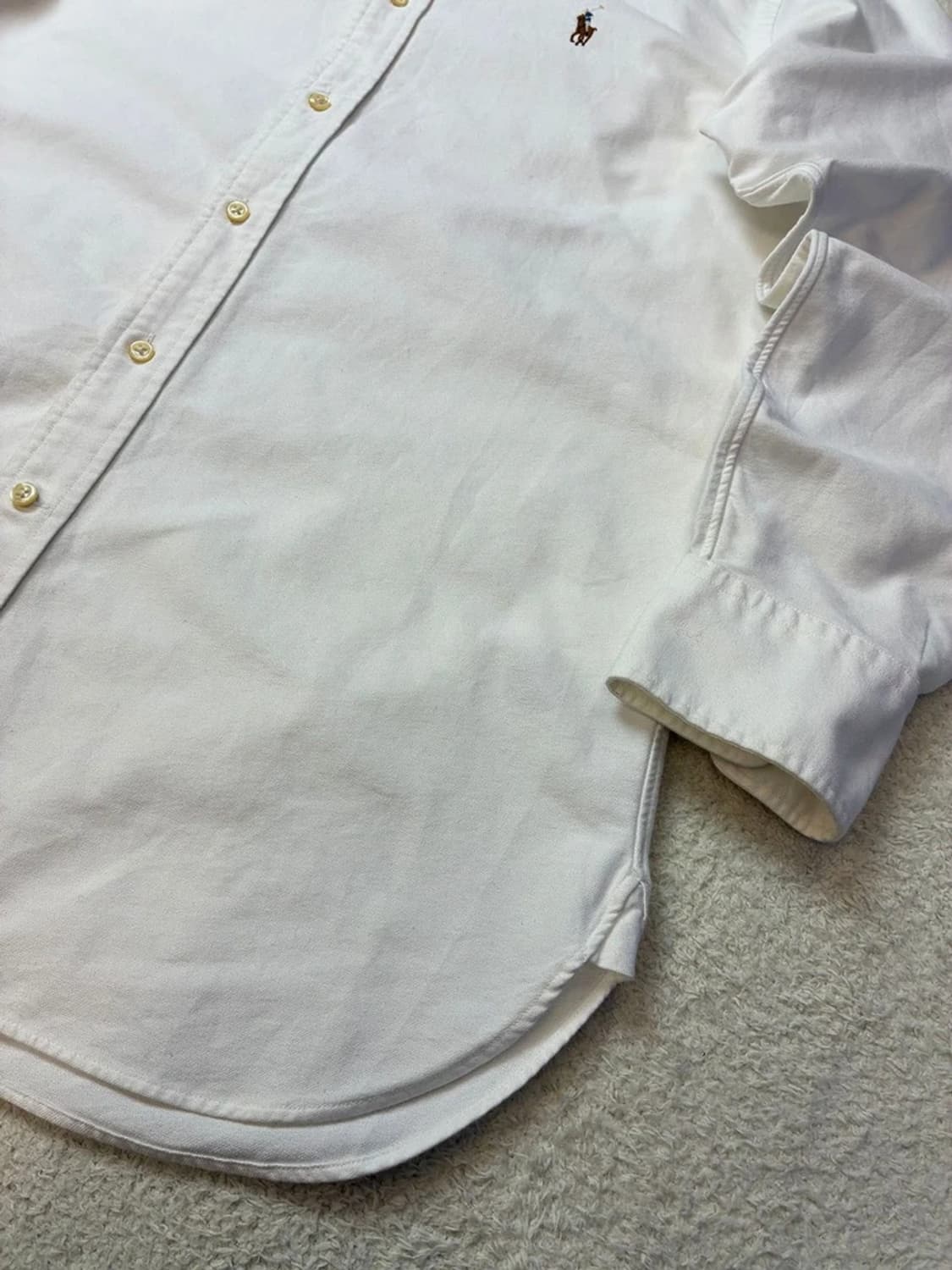 폴로 랄프로렌 옥스포드 자수 로고 화이트 셔츠 PN5815    상품이미지4