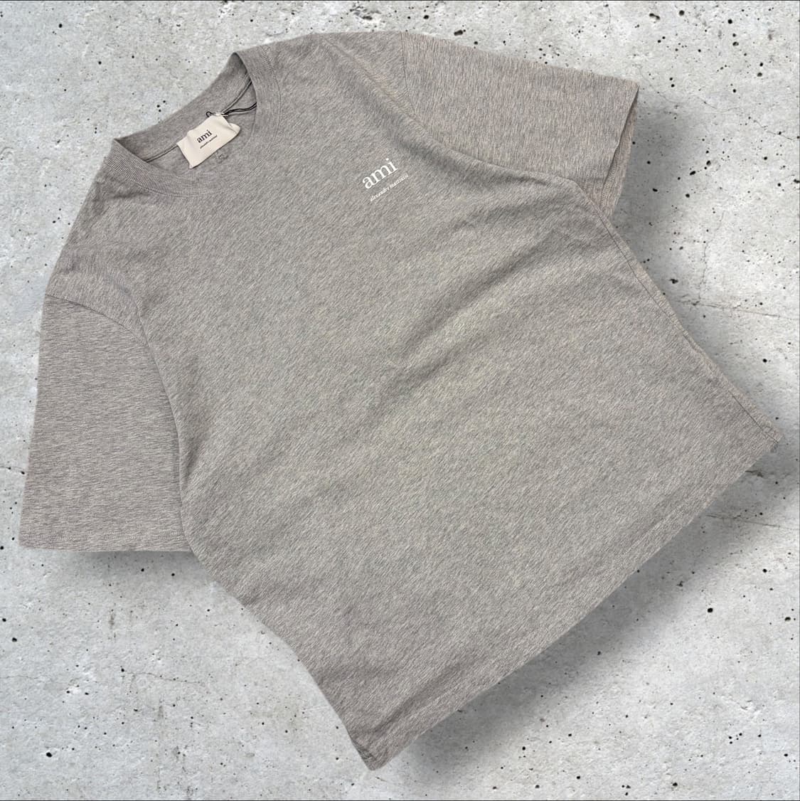[S] 아미 알렉산드로 마티우시 스몰 로고 반팔 티셔츠 그레이 B315 상품이미지1