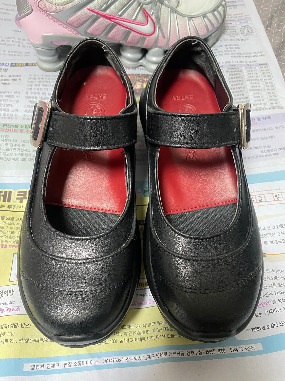 야세 카우하이드 플랫폼 메리제인 230 상품이미지5