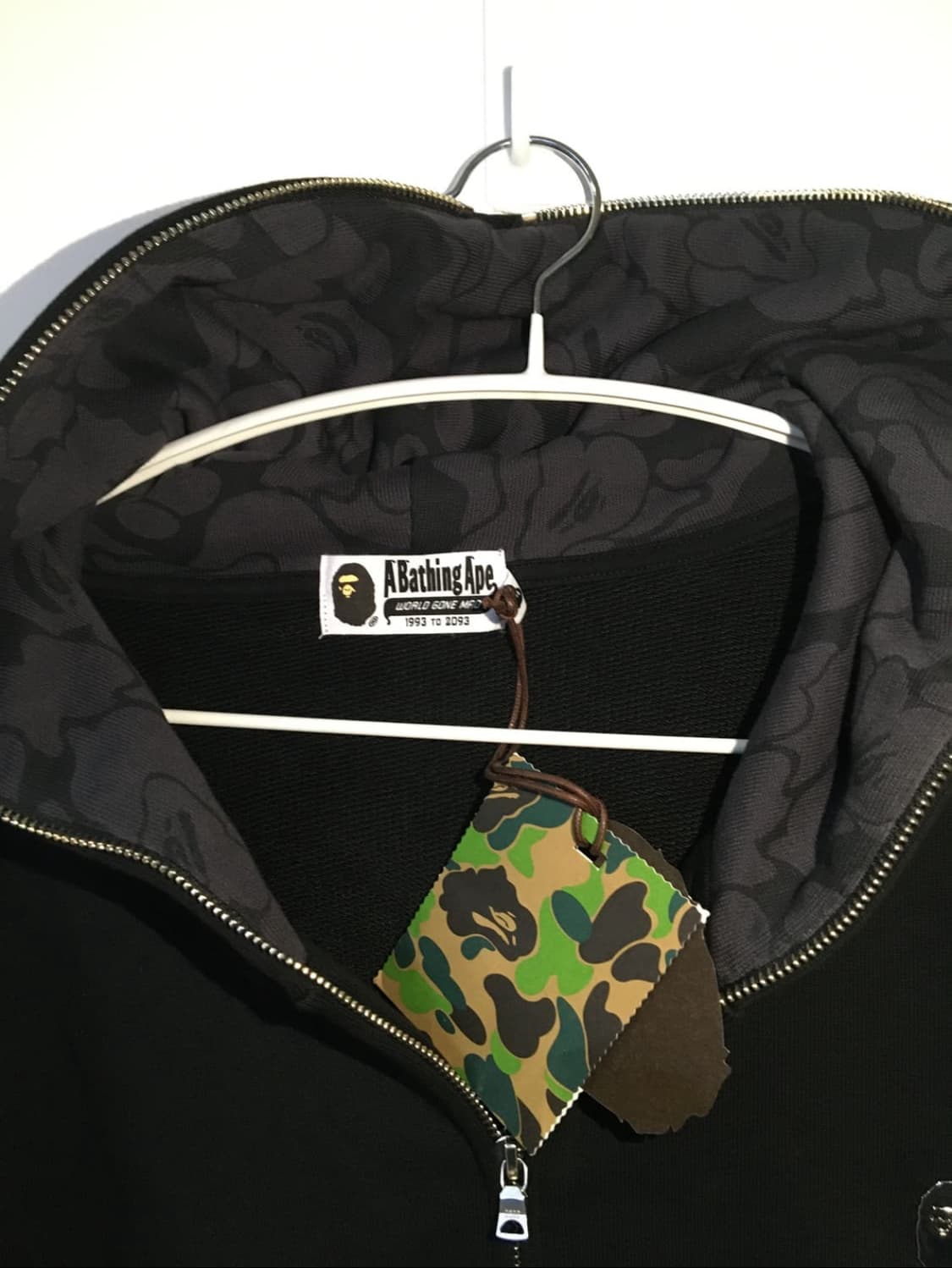 베이프 원포인트 후드집업 XL 새상품 상품이미지2