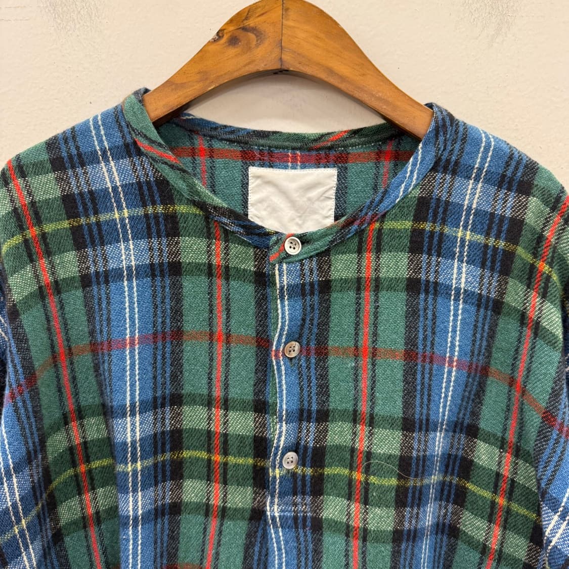 90s COMME des GARCONS 울,나일론 혼방 풀오버 셔츠입니다 상품이미지2
