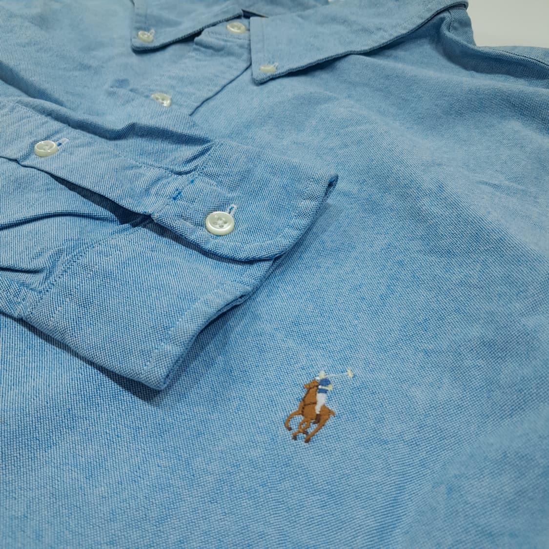 CL442 4XB 폴로 00s 코튼 멀티포니 클래식블루 셔츠 남방 상품이미지4