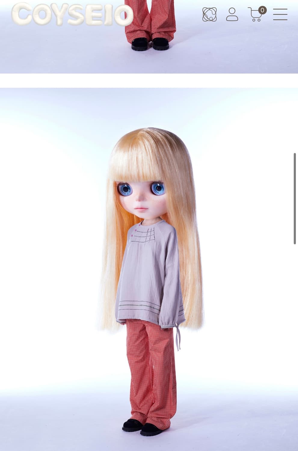 코이세이오 브라이스 pintuck blouse beige 상품이미지2