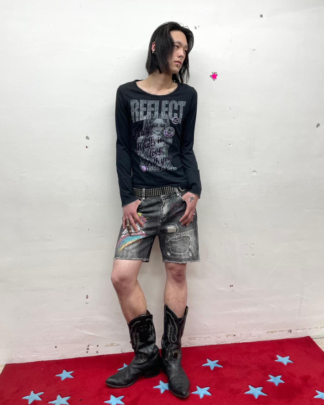 Unicorn heart damage denim shorts  상품이미지8