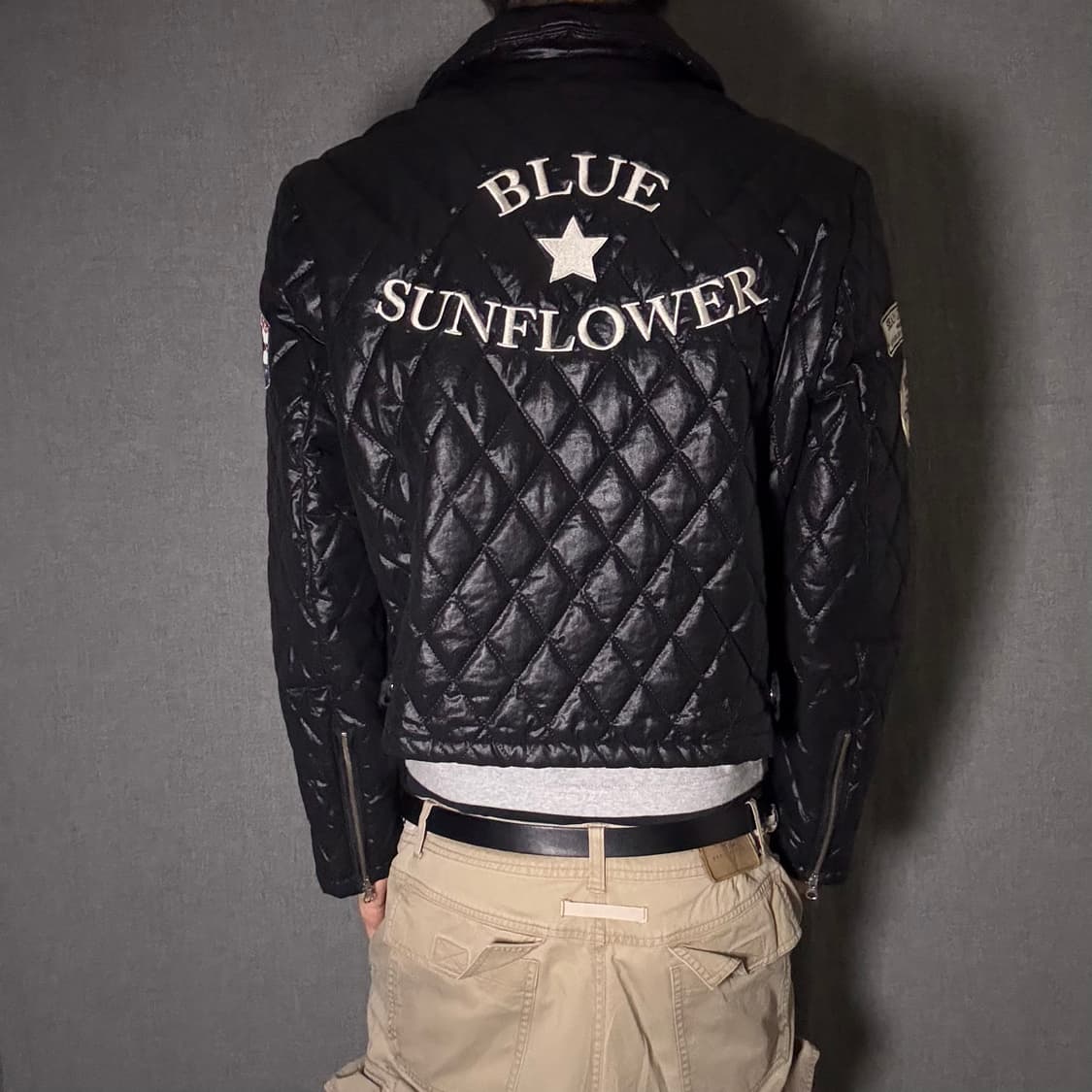 blue sunflower 퀄팅 라이더 자켓 상품이미지2