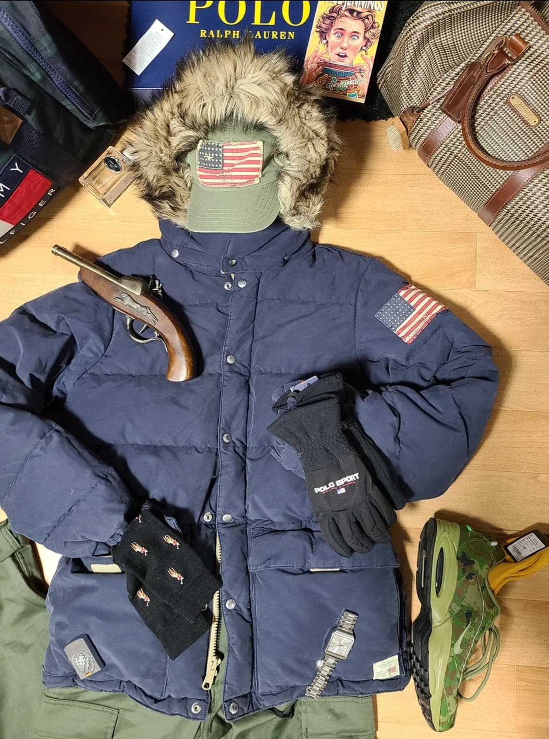 폴로 랄프로렌 패딩 야상 개파카 n3b 헤비다운 점퍼 상품이미지2