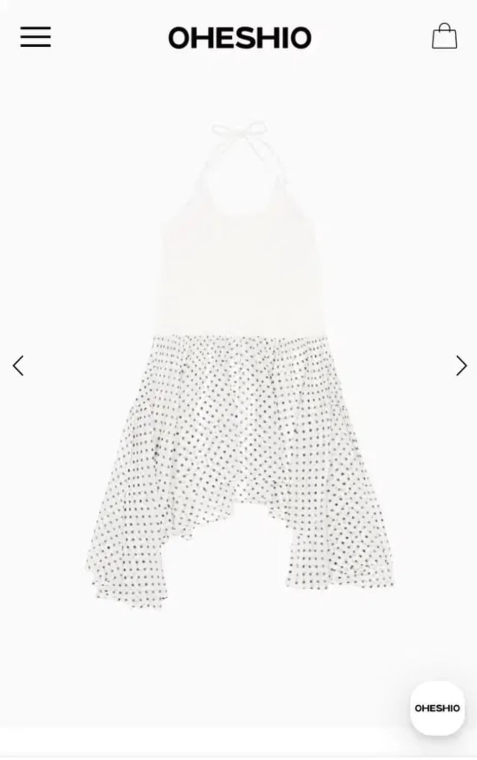 오헤시오 홀터넥 도트 드레스 상품이미지1