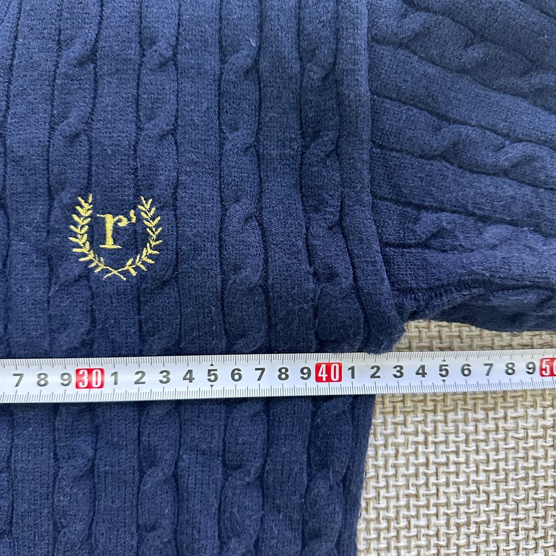 F 로라로라 브이넥 케이블 가디건 0429D 상품이미지5