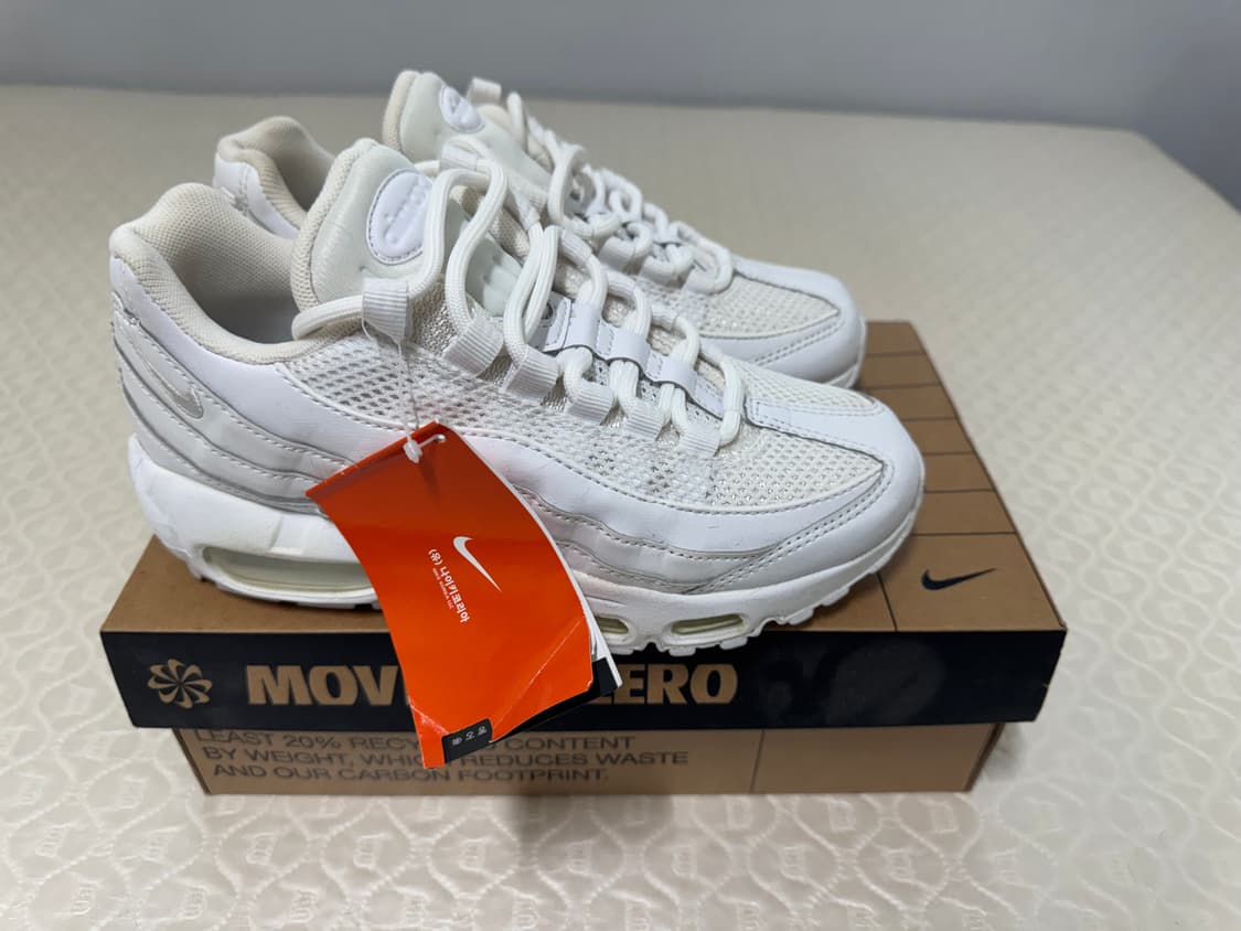 새상품 나이키 에어맥스95 화이트 상품이미지3