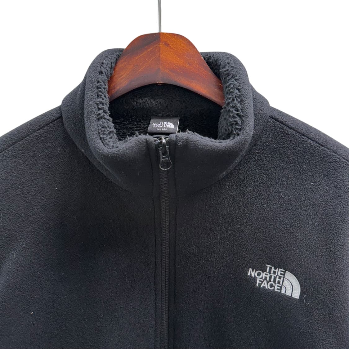 [L] 노스페이스 블랙 플리스 집업 상품이미지5