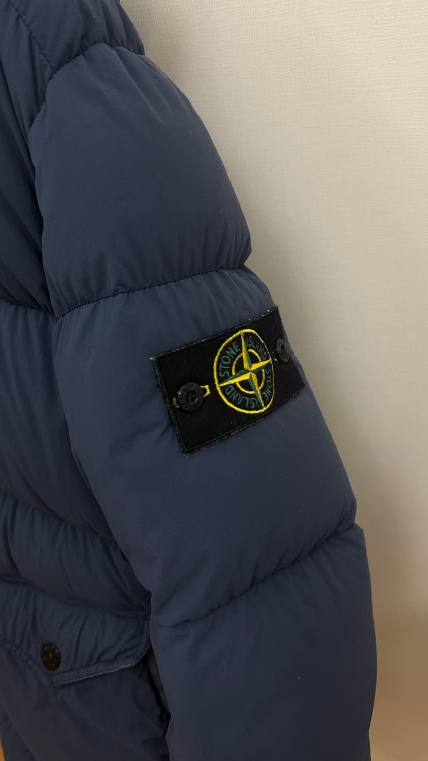 (M/100) 스톤아일랜드 오가닉 필 텔라 패딩 네이비 상품이미지3