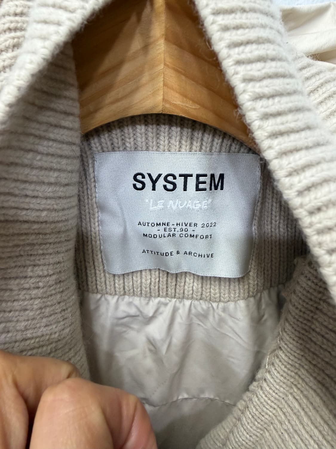 정품) SYSTEM 시스템 한섬 23ss 이중잠금 구스패딩 82 상품이미지7