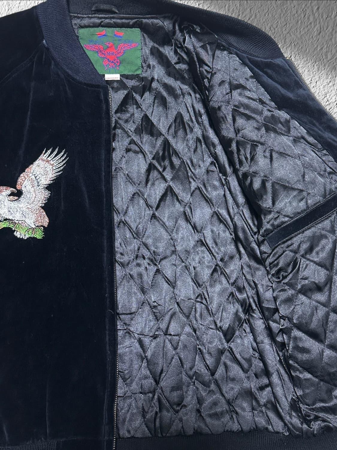 90s 빈티지 벨벳 스베니어 자켓 상품이미지4