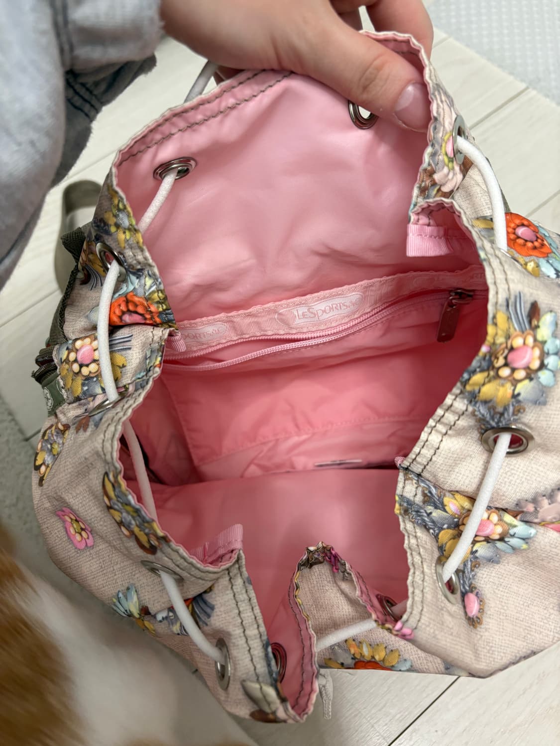 레스포삭 플라워 미니백팩 상품이미지3