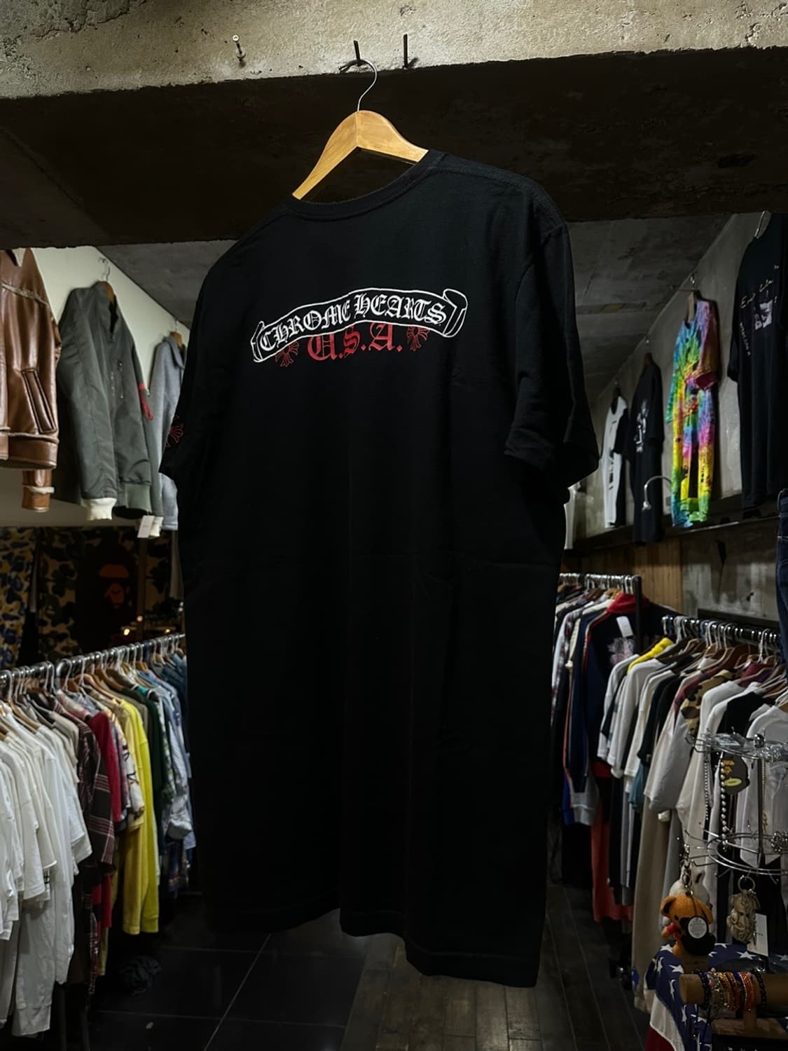 Chrome Hearts 크롬하츠 USA 스크롤 프린팅 반팔 상품이미지2
