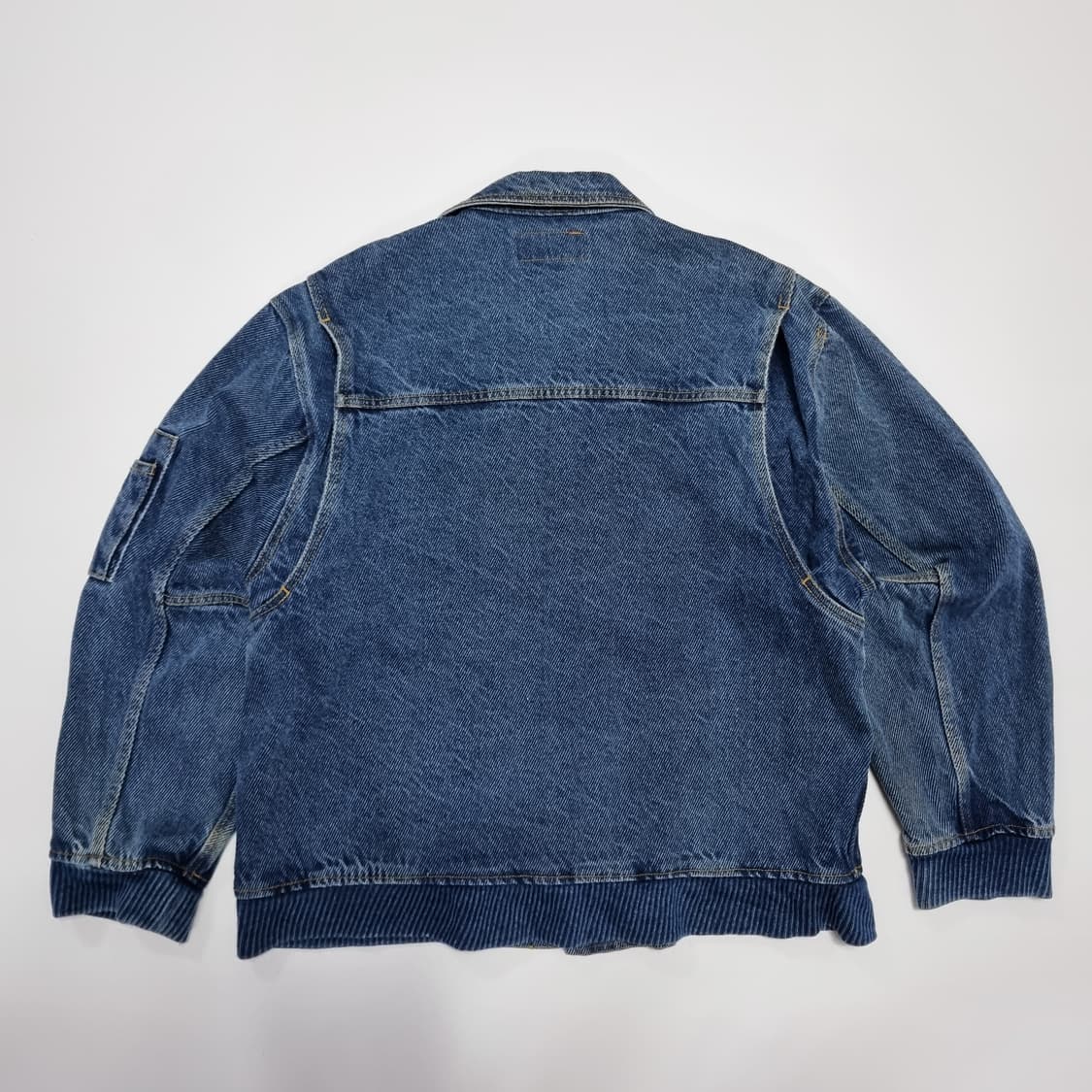 80s 빈티지 데님 봄버자켓 상품이미지2
