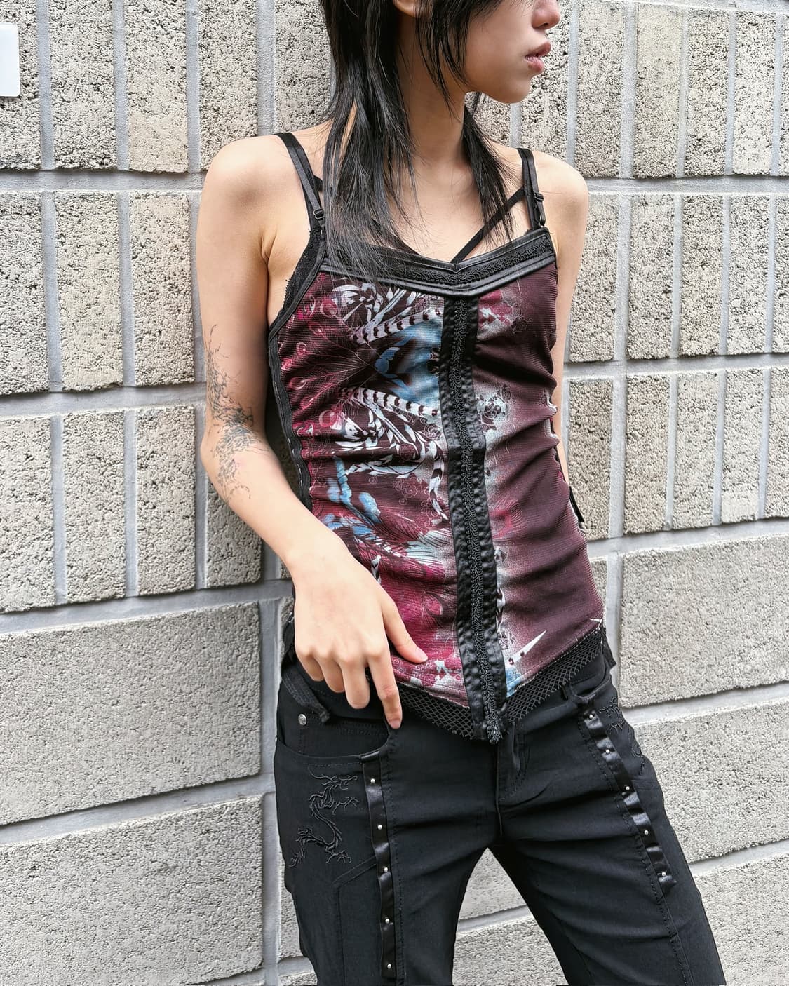 오즈온 오리엔탈 매쉬 슬리브리스 상품이미지3