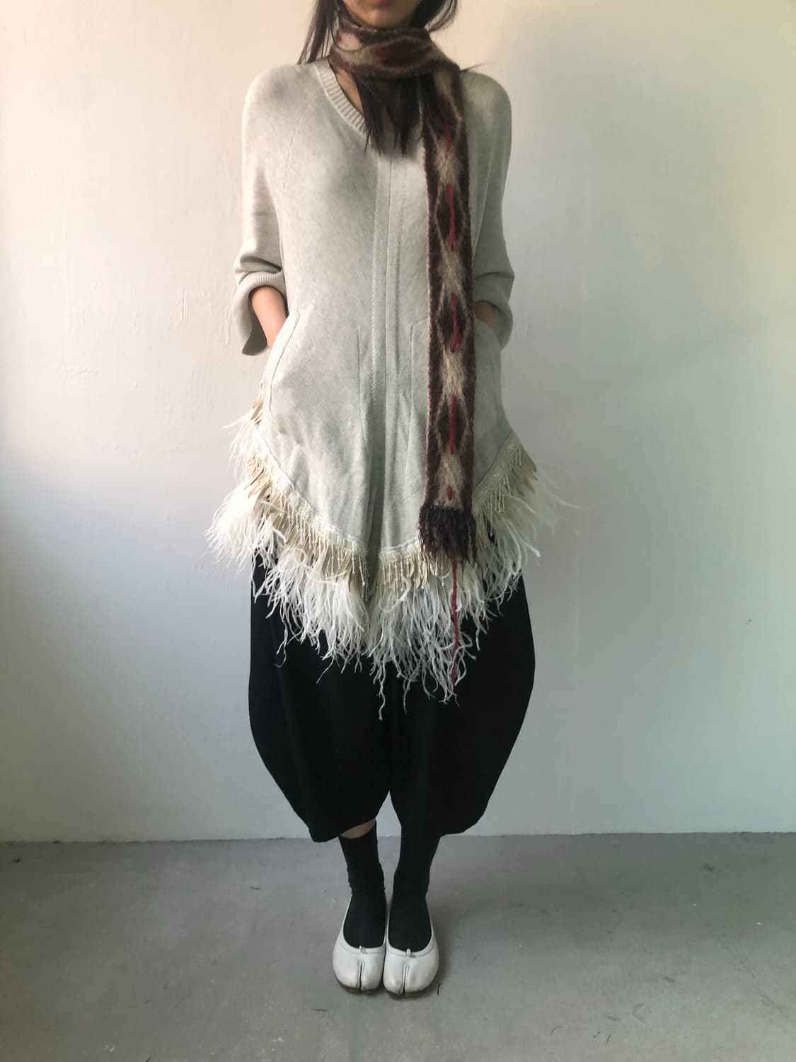 사카이 페더 캐시미어 스웨터 상품이미지2