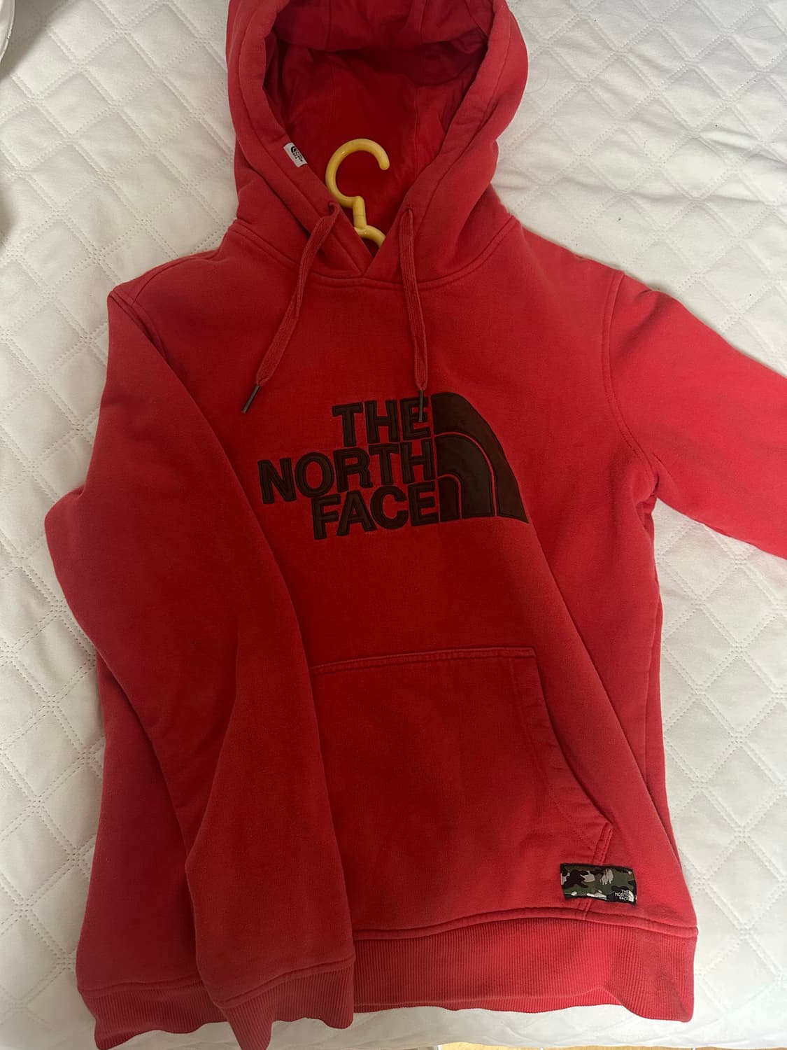 노스페이스 빨간색 후드티 상품이미지1