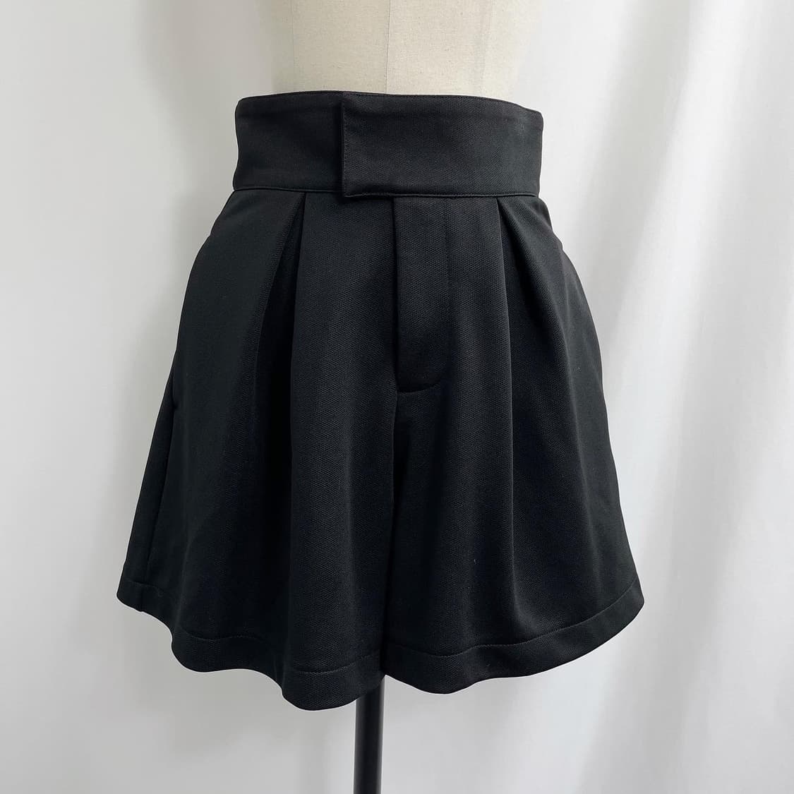 블랙 스커트 팬츠 상품이미지5