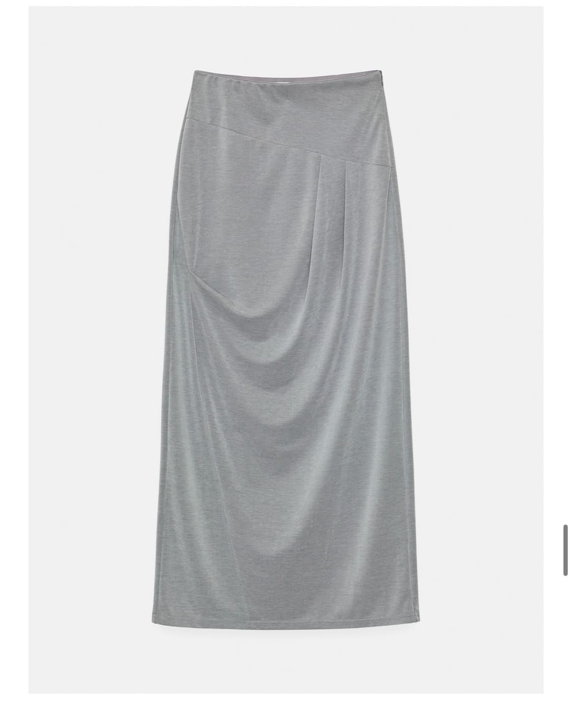 파이카 draped maxi skirt(grey) 상품이미지1