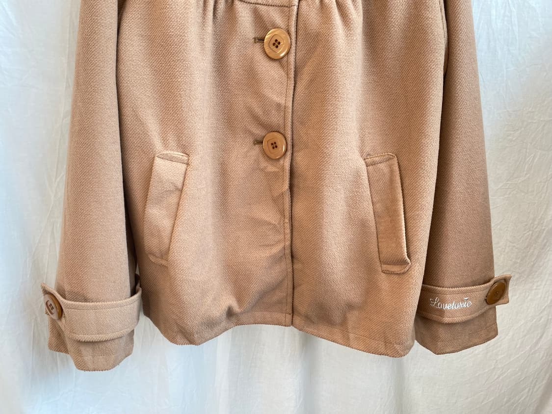 LOVETOXIC 브라운 하프코트(-66) 상품이미지3