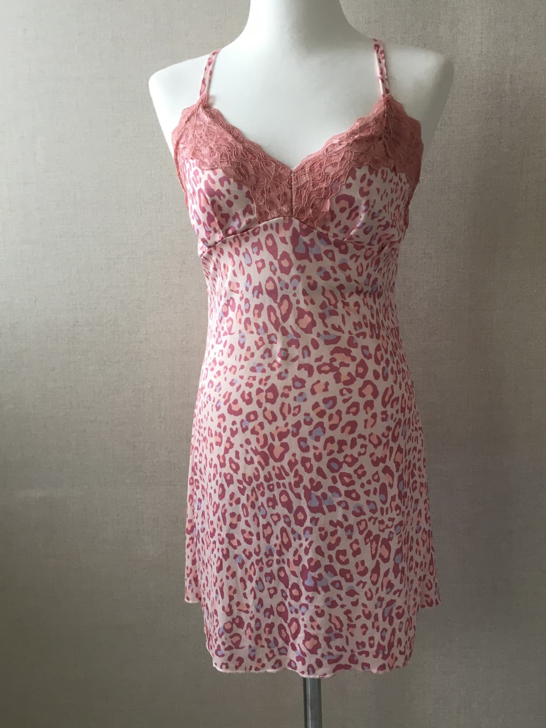 레오파드 레이어드 슬립 원피스 상품이미지4