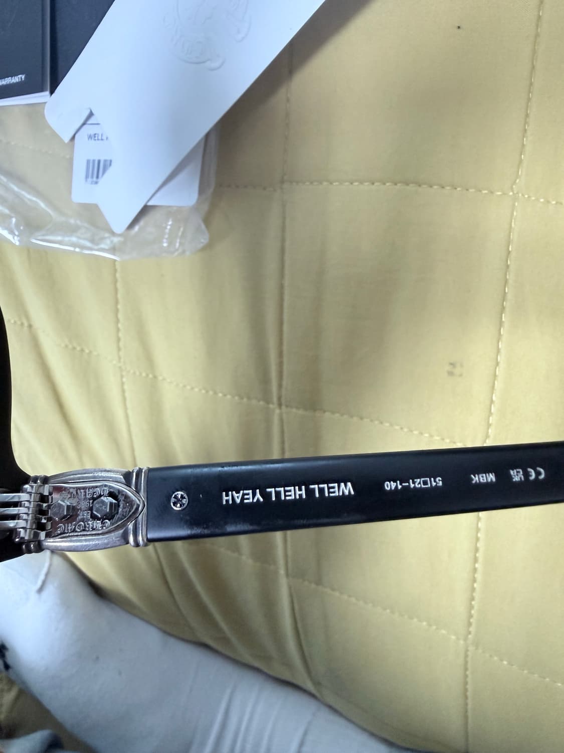 크롬하츠 안경 well hell yeah 무광 뿔테 상품이미지5