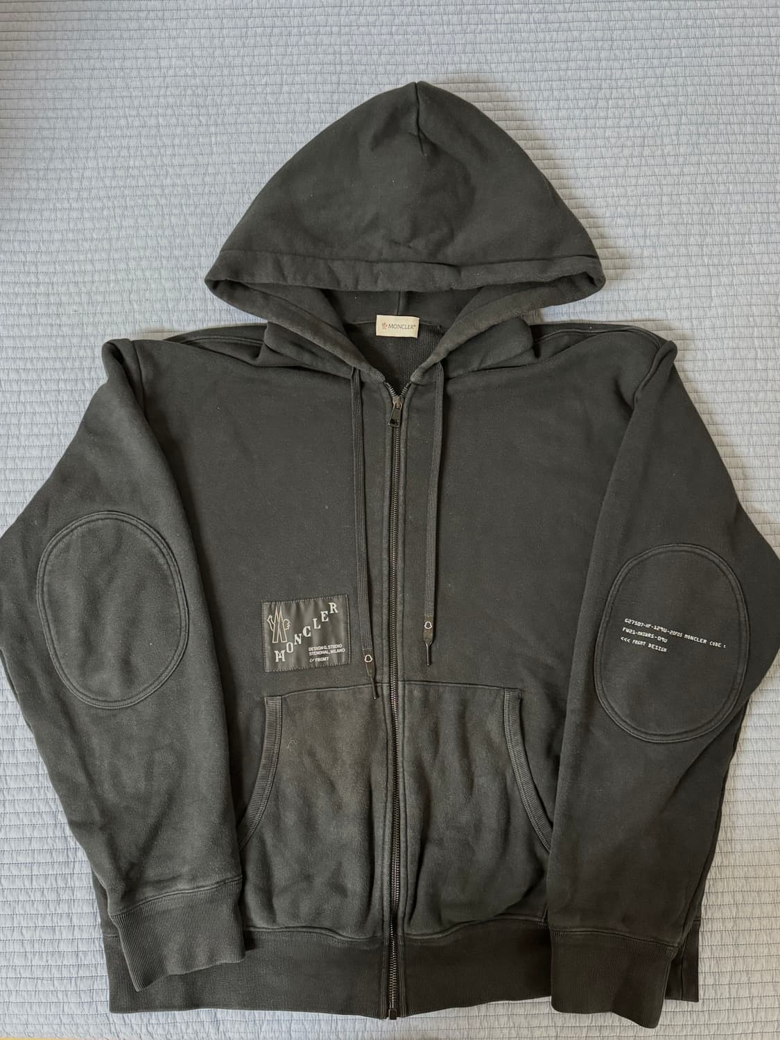Moncler 몽클레어 프라그먼트 후드 집업 블랙 상품이미지1