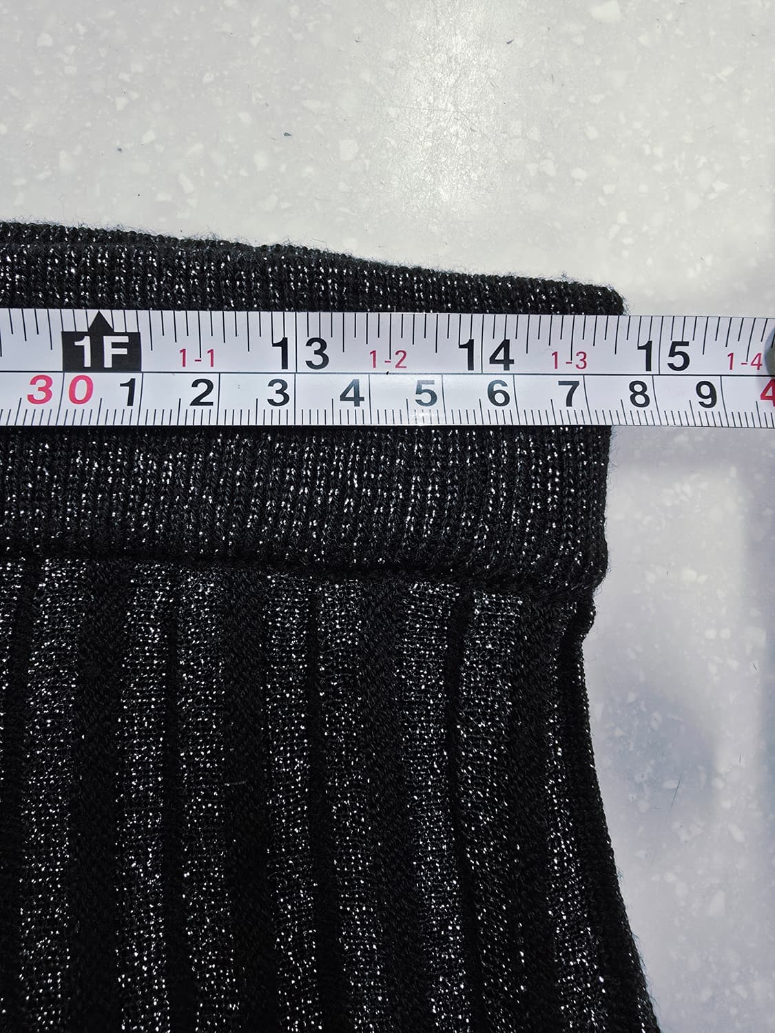 조이너스 블랙 세로 스트라이프 플리츠 롱 스커트 상품이미지7