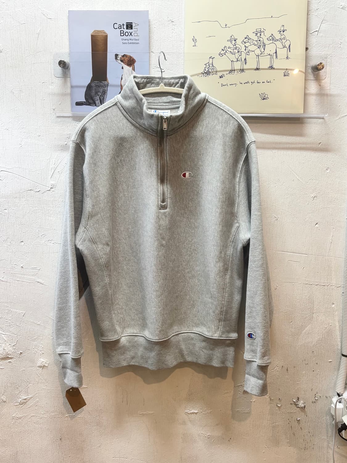 챔피온 리버스 위브 하프 집업 스웻 셔츠 상품이미지1